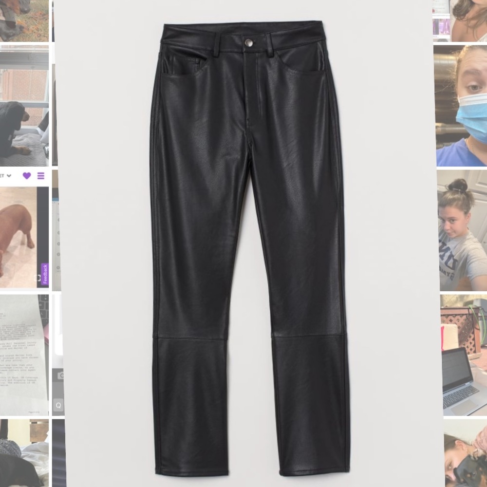 NWOT H&M leather pants